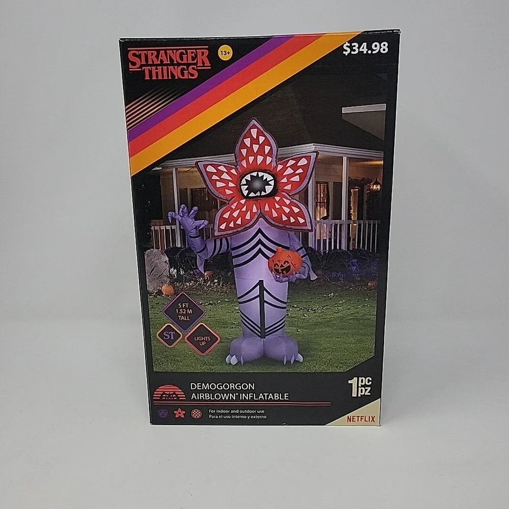 Gemmy Demogorgon Stranger Things  Airblown Inflatable 5 Feet  Blow Up Halloween‎